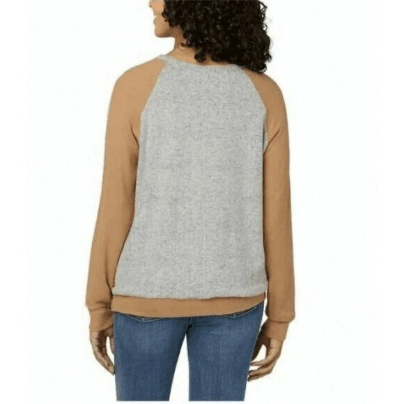 NEW Buffalo David Bitton Long Sleeve Ultrasoft Banded Hem Pullover Top Shirt Tee - Picture 3 of 4